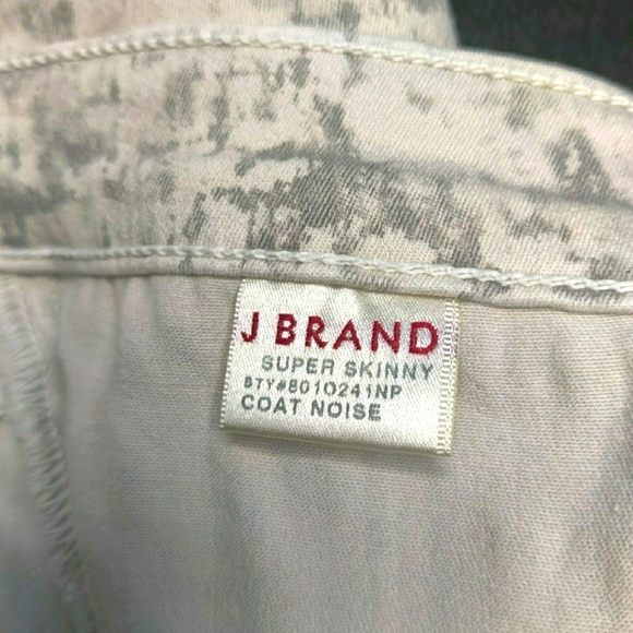 J Brand Super Skinny Abstract Print Jeans Size 29 - Picture 11 of 15